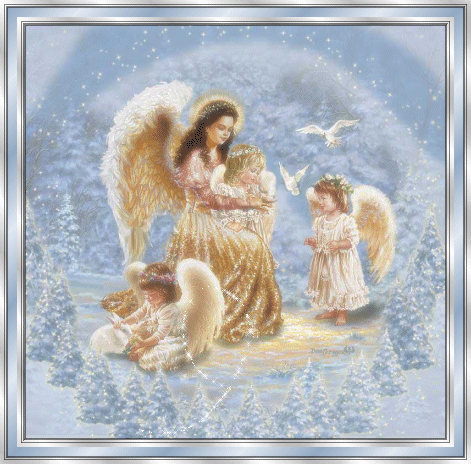 открытка ангелы